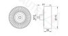 AUTEX 652059 Deflection/Guide Pulley, v-ribbed belt